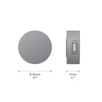 BEGA Applique tondo led da parete IP65