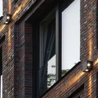 BEGA Square led wall light 4 emissions IP65 BEGA Square led wall light 4 emissions IP65