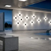 BEGA Square led wall light 4 emissions IP65 BEGA Square led wall light 4 emissions IP65