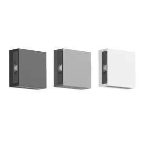 BEGA Square led wall light 4 emissions IP65