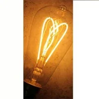 Lampadina LED Curved Vintage ST64 E27 5W 2000K 250lm Ambrata