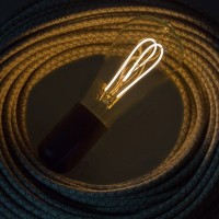 LED Curved Vintage Lamp ST64 E27 5W 2200K 280lm Clear Dimmer