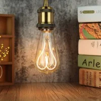 LED Curved Vintage Lamp ST64 E27 5W 2200K 280lm Clear Dimmer LED Curved Vintage Lamp ST64 E27 5W 2200K 280lm Clear Dimmer