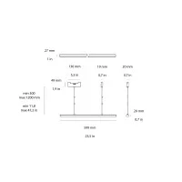 Artemide Funivia Suspension Linear Diffuser