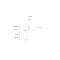 Artemide Funivia wall ceiling cube for cable system