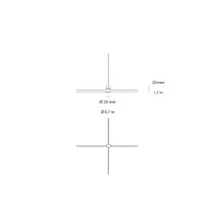 Artemide Funivia double cable hanger for cable system