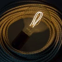 LED Curved Vintage Lamp Globe D.95 E27 5W 2200K 280lm Clear