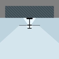 Vibia Flat 5915 lampada led da soffitto bianca