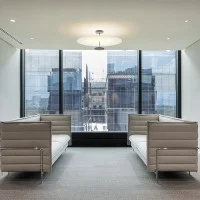 Vibia Flat 5926 lampada led da soffitto bianca