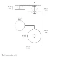 Vibia Flat 5910 ceiling led lamp