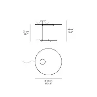 Vibia Flat 5950 lampada led da terra 24V