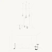 Vibia Flat 5945 lampada led da terra 24V