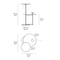 Vibia Flat 5945 lampada led da terra 24V