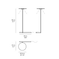 Vibia Flat 5957 floor led lamp 24V