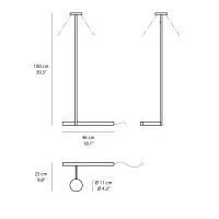 Vibia Flat 5955 lampada led da terra 24V