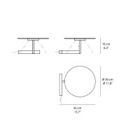Vibia Flat 5965 table led lamp 24V
