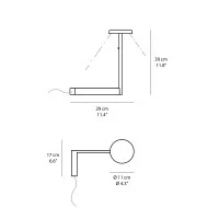 Vibia Flat 5970 table led lamp 24V