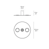 Rotaliana Collide H2 lampada led da parete o soffitto
