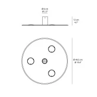 Rotaliana Collide H3 lampada led da parete o soffitto