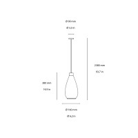 Ideal Lux Bergen suspension lamp