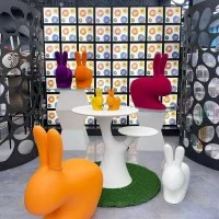 Qeeboo Rabbit XS fermaporta e reggilibro