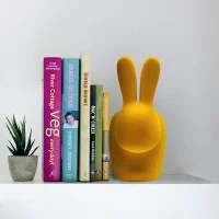 Qeeboo Rabbit XS fermaporta e reggilibro Qeeboo Rabbit XS fermaporta e reggilibro