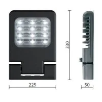 Cariboni LEVANTE small grigio LED 42W 5360lm 4000K faro