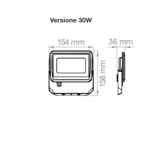 copy of Lampo Fatek Faretto a LED 50W Rotabile da Esterno IP65