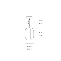 Fontana Arte Meridiano suspension lamp