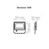 Lampo Fatek Faretto a LED 10W Rotabile da Esterno IP65