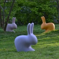 Qeeboo Rabbit Chair Baby sedia decorativa Qeeboo Rabbit Chair Baby sedia decorativa