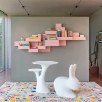 Qeeboo Rabbit Chair sedia decorativa