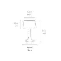 Ideal Lux London lampada da tavolo