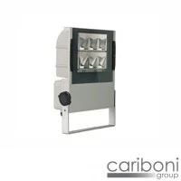 Cariboni NEWTON Grigio Alluminio LED Proiettore Esterno 140W