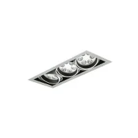 Philips 3x6LED Faretto Incasso triplo 18W 25° 3000K grigio