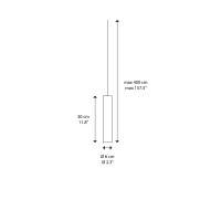Lodes A-Tube tubular suspension lamp