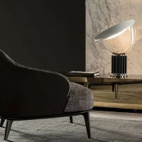 Flos Taccia LED 28W glass table lamp black