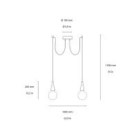 Ideal Lux Minimal SP2 suspension lamp