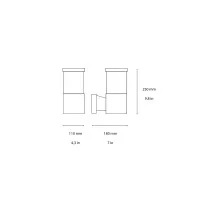 Ideal Lux Tronco wall lamp