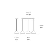 Ideal Lux Folk SP3 lampada da sospensione
