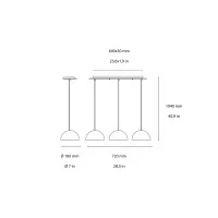 Ideal Lux Folk SP3 suspension lamp