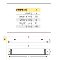 Tridonic Ballast elettronico PC 2X39 T5 TOP IP