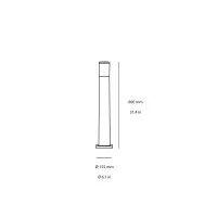 Ideal Lux Atena floor bollard