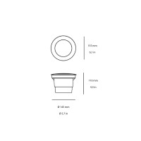 Ideal Lux Gravity Round recessed led spotlight