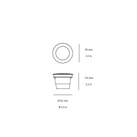 Ideal Lux Gravity Round faretto led da incasso