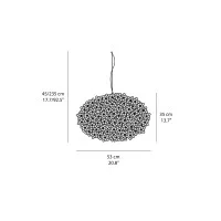 Kartell Bloom S1 suspension lamp d53