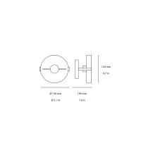 Ideal Lux Glim lampada da soffitto parete orientabile