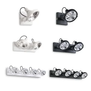 Ideal Lux Glim lampada da soffitto parete orientabile