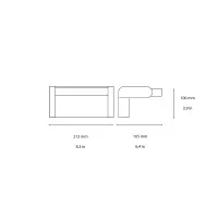 Ideal Lux Swipe lampada da parete led