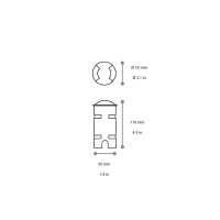 Ideal Lux Rocket Mini faretto da incasso una o due luci